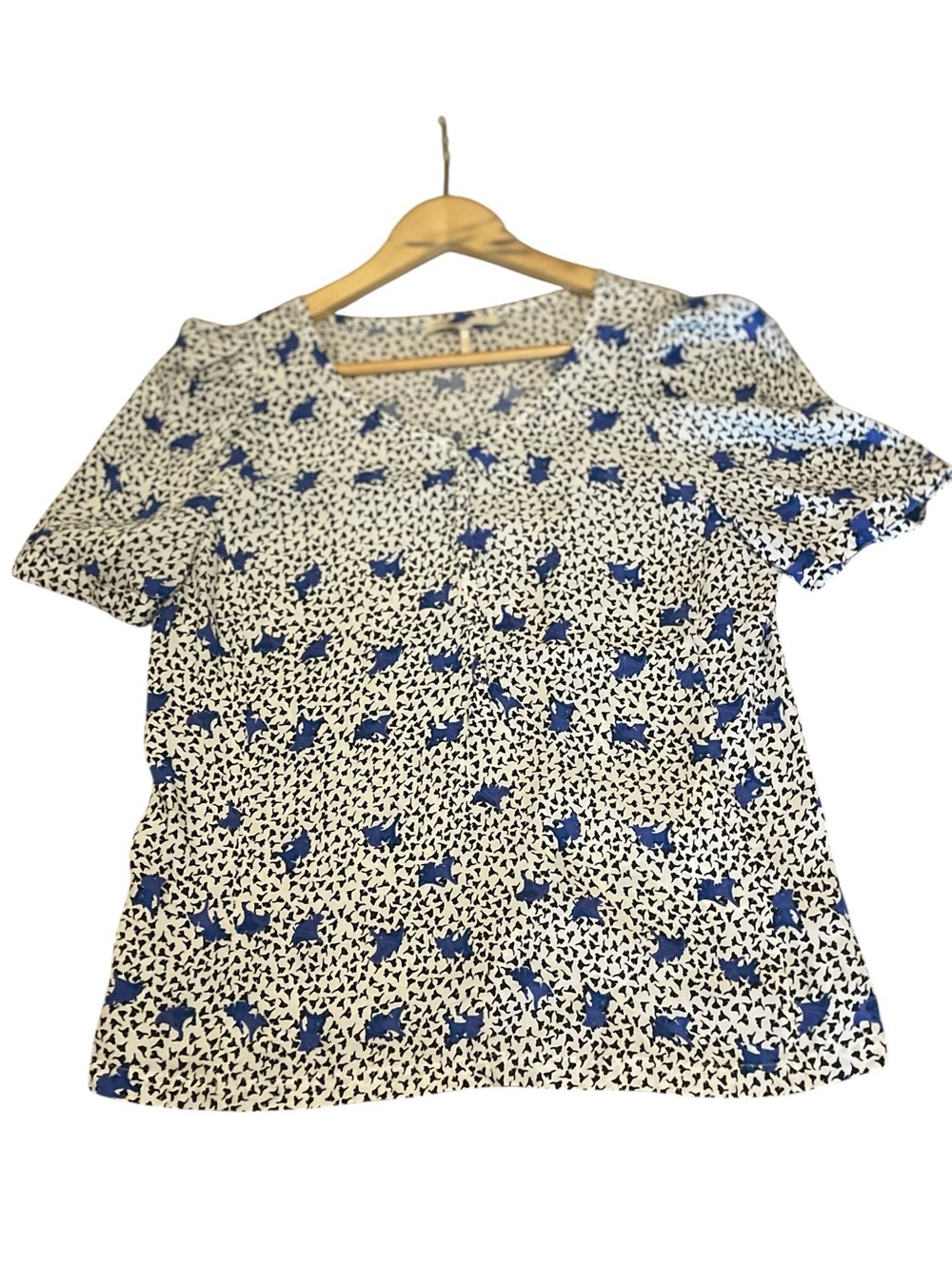 Maje Paris Printed Viscose Blouse - Size 3 (Large)
